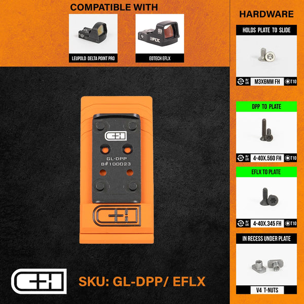 CHP Adapter: Glock MOS to Leupold DPP/Eotech EFLX